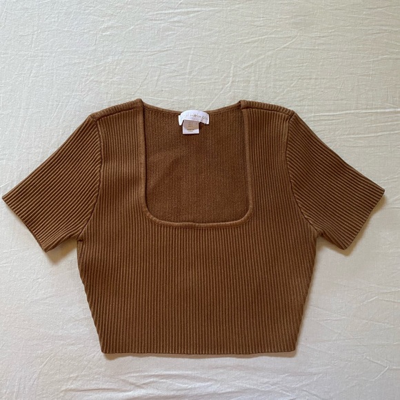 HOUSE OF HARLOW ribbed top - Picture 2 of 5